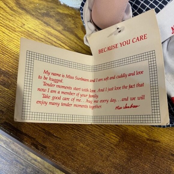 Miss Sunbeam Bread Doll Vintage‎ 70's-80's New with Tags - Picture 4 of 4